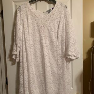 White Bell sleeve Dress
